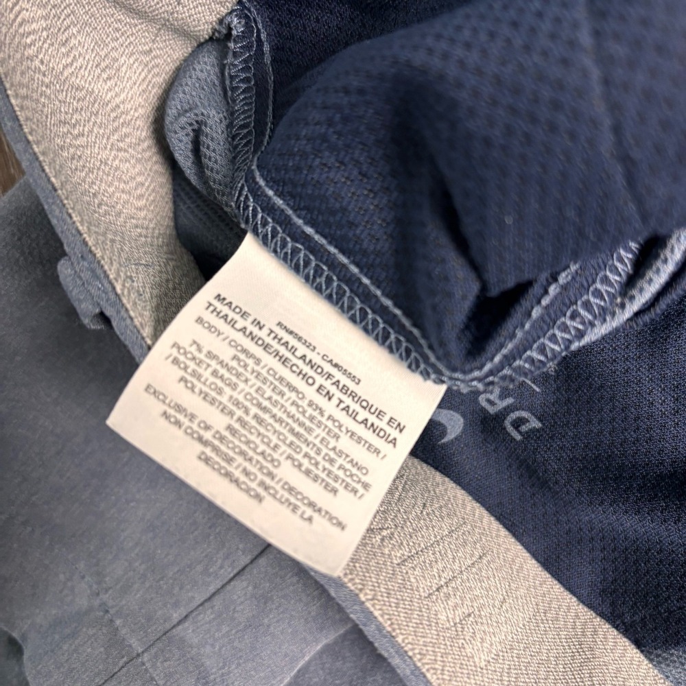 Nike Men's 35 Blue Heather Casual Athleisure DriFit 10" Shorts Stretch - Picture 6 of 10